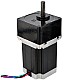 Nema 23 ステッピング モーター バイポーラ L=76mm ギア比 5:1 スパー ギアボックス