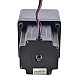 Nema 34 ステッパー バイポーラ L=97mm リア シャフト & ギア比 13:1 スパー ギアボックス付き