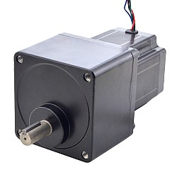 CN 発売中 - Nema 34 ステッパー バイポーラ L=97mm リア シャフト & ギア比 13:1 スパー ギアボックス付き