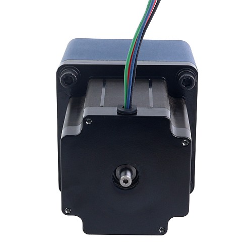 Nema 34 ステッパー バイポーラ L=97mm リアシャフト & ギア比 20:1 スパーギアボックス付き