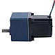 Nema 34 ステッパー バイポーラ L=97mm リア シャフト & ギア比 9:1 スパー ギアボックス付き
