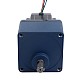 Nema 34 ステッパー バイポーラ L=97mm リア シャフト & ギア比 9:1 スパー ギアボックス付き