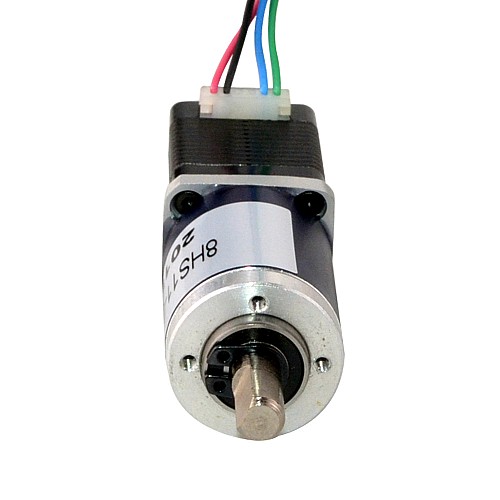Nema8ステッピングモーターバイポーラL=28mm、ギア比90:1遊星ギアボックス付き