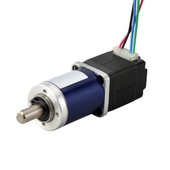 Nema8ステッピングモーターバイポーラL=28mm、ギア比90:1遊星ギアボックス付き