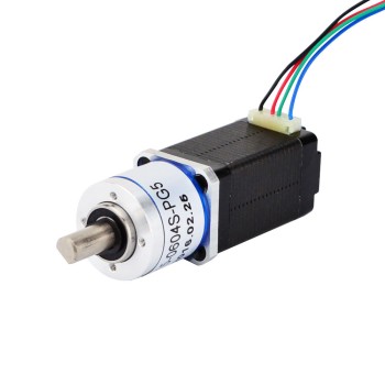 Nema 8 ステッピング モーター バイポーラ L=38mm ギア比 5:1 遊星ギアボックス