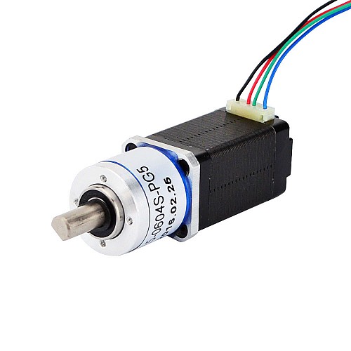 Nema 8 ステッピング モーター バイポーラ L=38mm ギア比 5:1 遊星ギアボックス