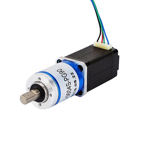 Nema 8 ステッピング モーター バイポーラ L=38mm、ギア比 90:1 遊星ギアボックス