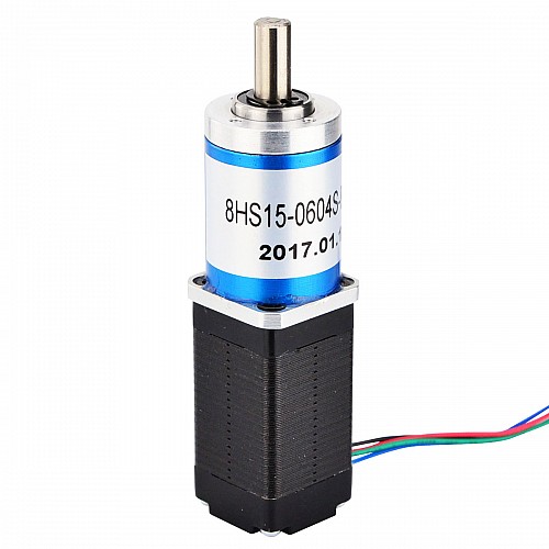 Nema 8 ステッピング モーター バイポーラ L=38mm、ギア比 64:1 遊星ギアボックス Nema 8 ステッピング モーター バイポーラ L=38mm、ギア比 64:1 遊星ギアボックス