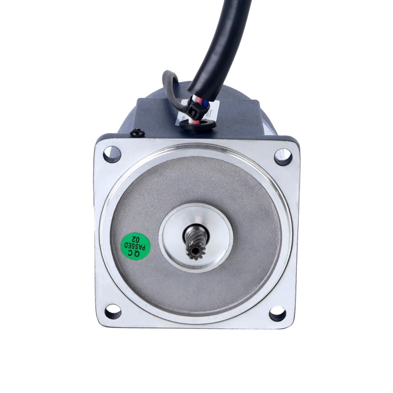 15W 110VAC 60Hz 3-51.67RPM 2.01Nm(284.64oz.in) フランジ 70mm 平歯車ボックス 単相 AC 可変速モーター - 3IK15RGN-A/3GN30K | StepperOnline