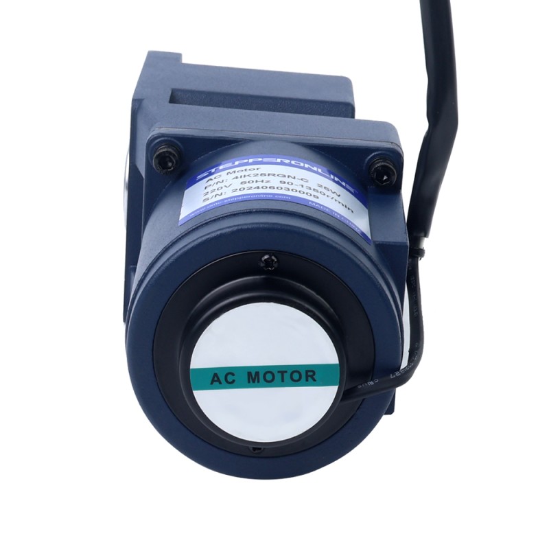 25W 110VAC 60Hz 3-51.67RPM 3.90Nm(552.28oz.in) フランジ 80mm ライトアングルギアボックス単相AC可変速モーター - 4IK25RGN-A/4GN30RC | StepperOnline
