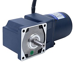 25W 220VAC 50Hz 3-45RPM 3.90Nm(552.28oz.in) フランジ 80mm ライトアングルギアボックス単相AC可変速モーター