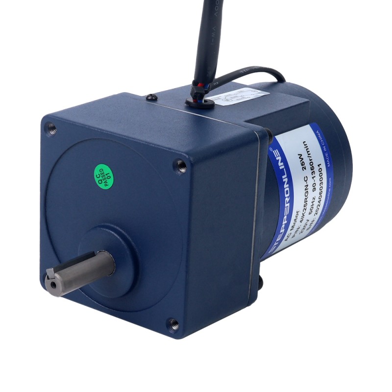 25W 110VAC 60Hz 4.5-77.5RPM 2.43Nm(344.12oz.in) フランジ 80mm 平歯車ボックス 単相 AC 可変速モーター - 4IK25RGN-A/4GN20K | StepperOnline