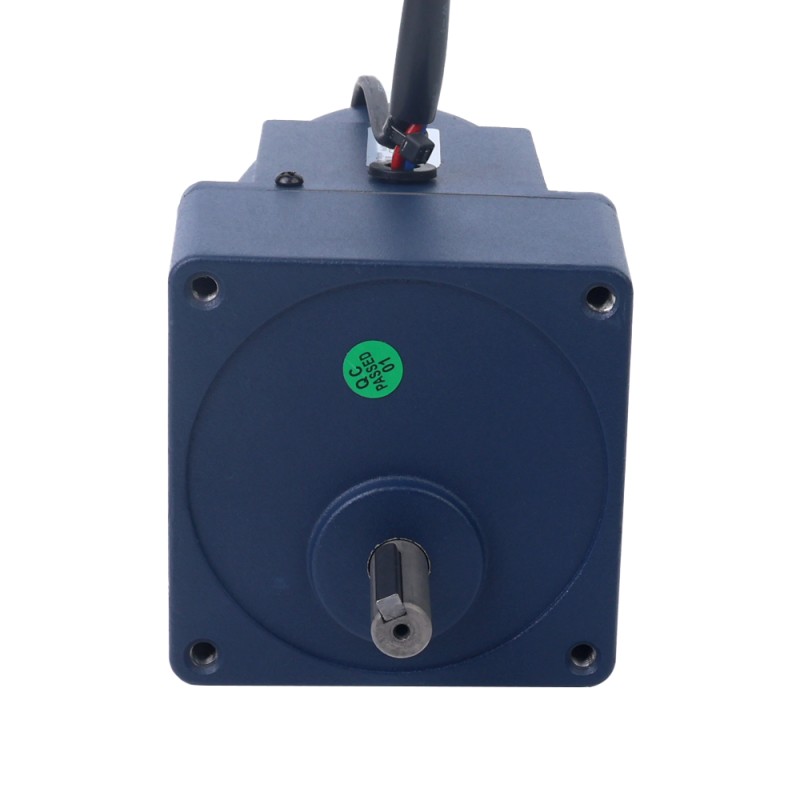 25W 110VAC 60Hz 4.5-77.5RPM 2.43Nm(344.12oz.in) フランジ 80mm 平歯車ボックス 単相 AC 可変速モーター - 4IK25RGN-A/4GN20K | StepperOnline