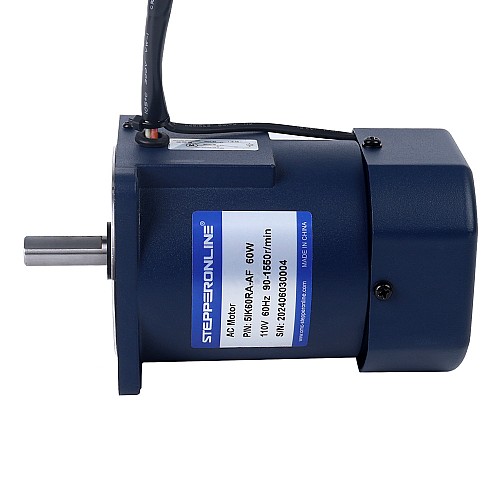 60W 110VAC 60Hz 90-1550RPM 0.36Nm(50.98oz.in) フランジ 90mm 単相 AC 可変速モーター - 5IK60RA-AF | StepperOnline
