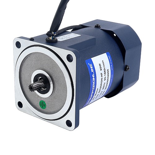 60W 110VAC 60Hz 9-155RPM 2.86Nm(405.01oz.in) フランジ 90mm 平歯車ボックス 単相 AC 可変速モーター - 5IK60RGN-AF/5GN10K | StepperOnline