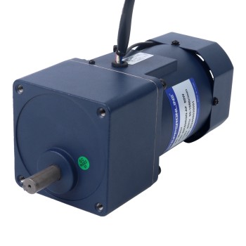 米国倉庫セール - 60W 220VAC 50Hz 0.45-6.75RPM 10.00Nm(1416.12oz.in) フランジ 90mm 平歯車ボックス 単相 AC 可変速モーター