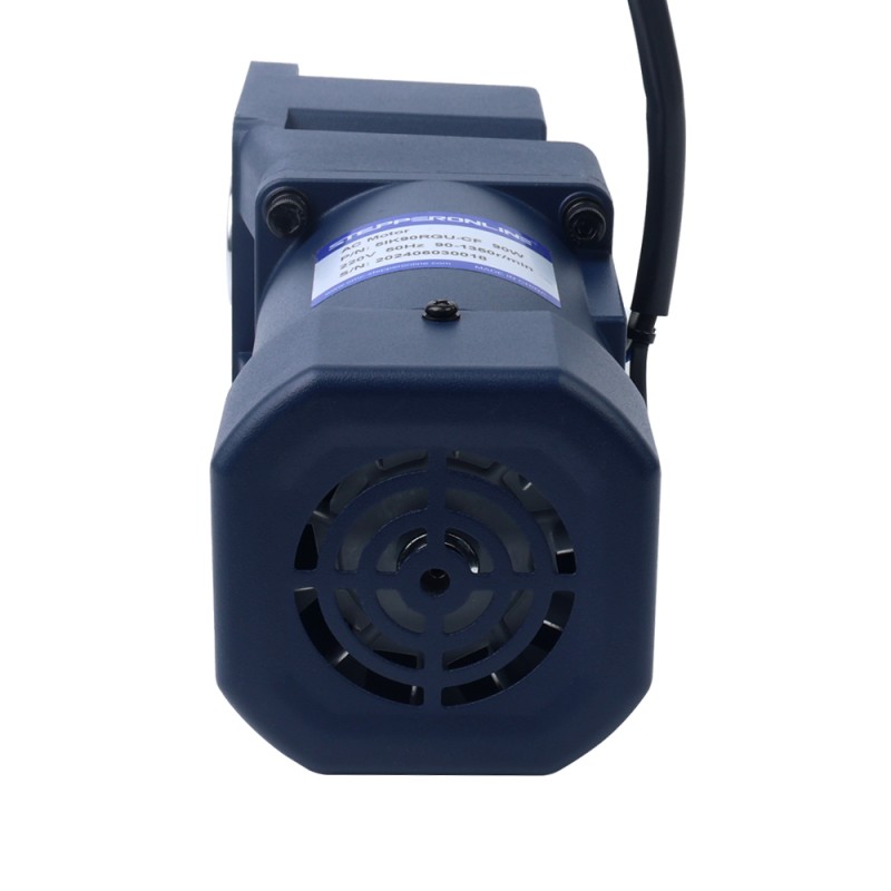 90W 110VAC 60Hz 9-155RPM 4.60Nm(651.41oz.in) フランジ 90mm ライトアングルギアボックス単相AC可変速モーター - 5IK90RGU-AF/5GU10RC | StepperOnline