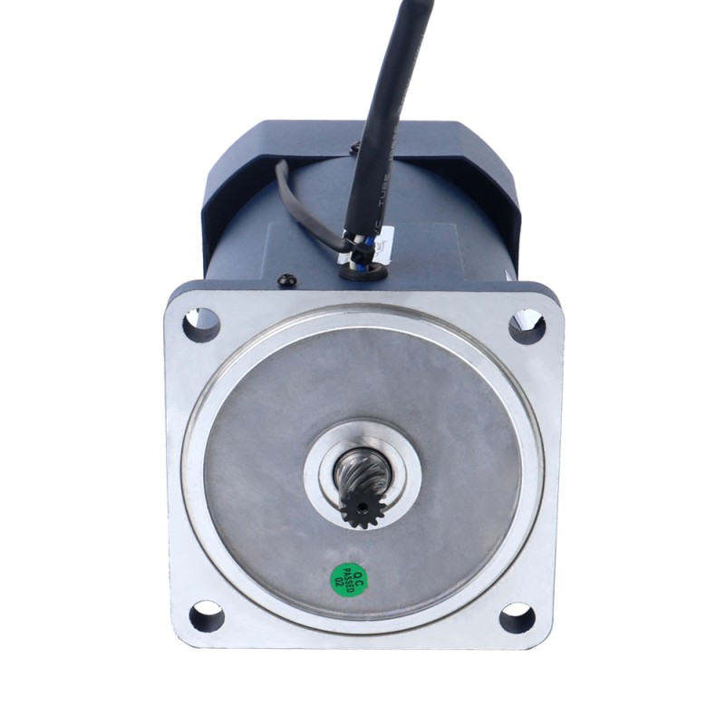 200W 110VAC 60Hz 0.9-15.5RPM 40.00Nm(5664.47oz.in) フランジ 104mm 平歯車ボックス 単相 AC 可変速モーター - 6IK200RGU-AF/6GU100K | StepperOnline