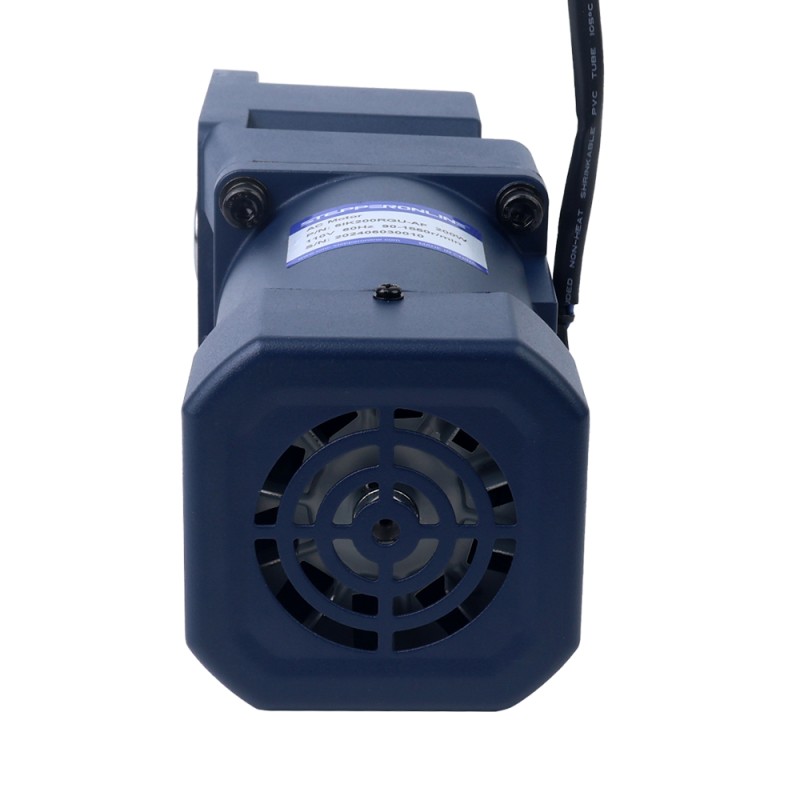 200W 110VAC 60Hz 0.5-8.61RPM 60.00Nm(8496.6oz.in) フランジ 104mm ライトアングルギアボックス単相AC可変速モーター - 6IK200RGU-AF/6GU180RC | StepperOnline