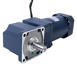 200W 220VAC 50Hz 6-90RPM 15.00Nm(2124.15oz.in) フランジ 104mm ライトアングルギアボックス単相AC可変速モーター