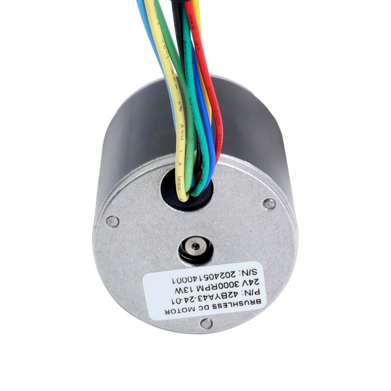 24V 3000RPM 0.04Nm 13W 1.00A Φ42x43mm BLDCモーター - 42BYA43-24-01 | StepperOnline 24V 3000RPM 0.04Nm 13W 1.00A Φ42x43mm BLDCモーター - 42BYA43-24-01 | StepperOnline