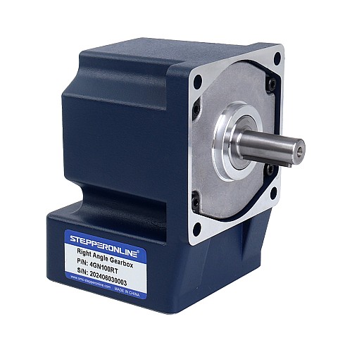 48V 40W 30RPM ギア付き BLDC モーター 8.00Nm(1132.90oz.in) 100:1 直角ギアボックス - F4B40-48GN-30S/4GN100RT | StepperOnline AU