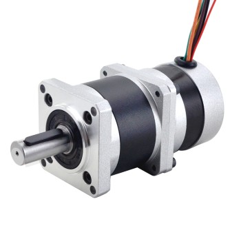 24V 84W 350RPM ギヤード BLDC モーター1.89Nm(267.65oz.in) 10:1 高精度ギアボックス