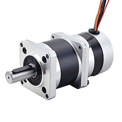24V 84W 350RPM ギヤード BLDC モーター1.89Nm(267.65oz.in) 10:1 高精度ギアボックス