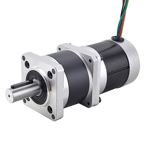 24V 172W 350RPM ギア付きブラシレス DC モーター 4.00Nm(566.45oz.in) 10:1 高精度ギアボックス