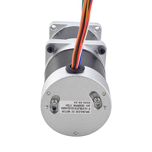 24V 172W 70RPM ギア付きブラシレス DC モーター 17.63Nm(2496.61oz.in) 50:1 高精度ギアボックス 24V 172W 70RPM ギア付きブラシレス DC モーター 17.63Nm(2496.61oz.in) 50:1 高精度ギアボックス