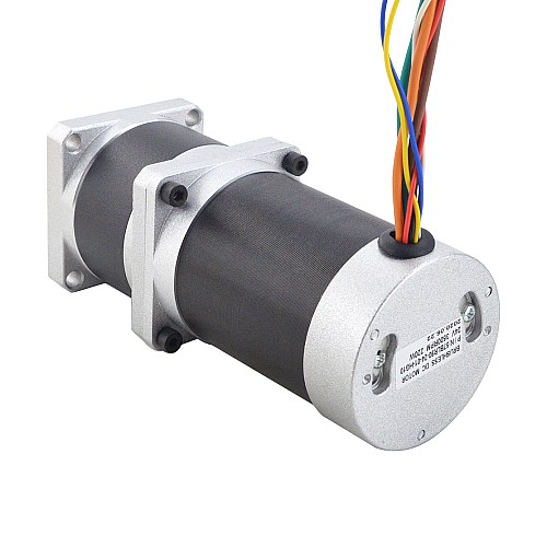 24V 220W 350RPM ギア付きブラシレス DC モーター 5.10Nm(722.22oz.in) 10:1 高精度ギアボックス