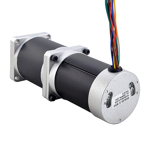 24V 220W 35RPM ギヤード ブラシレス DC モーター 25.00Nm(3540.29oz.in) 100:1 高精度ギアボックス