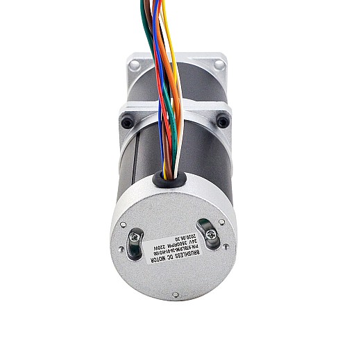 24V 220W 35RPM ギヤード ブラシレス DC モーター 25.00Nm(3540.29oz.in) 100:1 高精度ギアボックス