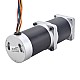 24V 220W 35RPM ギヤード ブラシレス DC モーター 25.00Nm(3540.29oz.in) 100:1 高精度ギアボックス