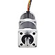24V 220W 35RPM ギヤード ブラシレス DC モーター 25.00Nm(3540.29oz.in) 100:1 高精度ギアボックス