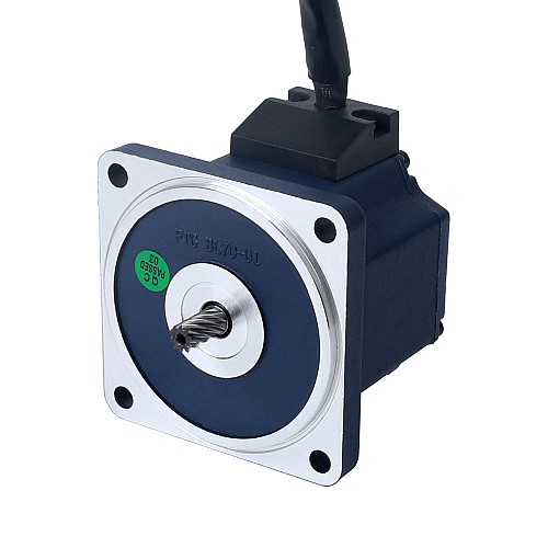 48V 40W 30RPM ギアボックス付きブラシレス DC モーター 5.00Nm(708.06oz.in) 100:1 平ギアボックス - F3B40-48GN-30S/3GN100K | StepperOnline