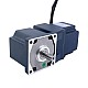 24V 40W 60RPM ギア付き BLDC モーター 4.59Nm(650.34oz.in) 50:1 直角ギアボックス - F4B40-24GN-30S/4GN50RT | StepperOnline 24V 40W 60RPM ギア付き BLDC モーター 4.59Nm(650.34oz.in) 50:1 直角ギアボックス - F4B40-24GN-30S/4GN50RT | StepperOnline