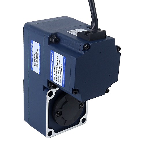 24V 150W 20RPM 50.00Nm(7080.58oz.in) 150:1 ギア付きブラシレス DC モーター、平行中空シャフトギアボックス付き - F55B150-24GL-30S/5GL150RC | StepperOnline UK