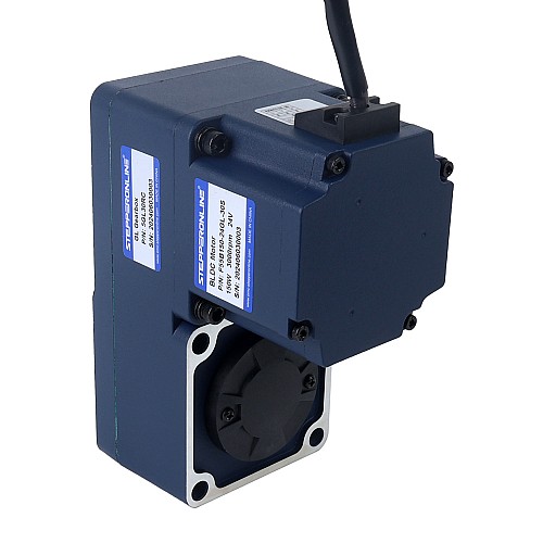 24V 150W 100RPM 10.50Nm(1486.92oz.in) 30:1 ギア付きブラシレス DC モーター、平行中空シャフトギアボックス付き - F55B150-24GL-30S/5GL30RC | StepperOnline UK