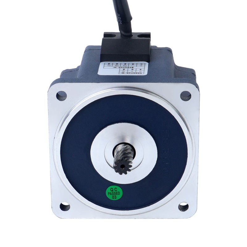 24V 150W 15RPM ギアボックス付きブラシレス DC モーター 20.00Nm(2832.24oz.in) 200:1 平ギアボックス - F55B150-24GU-30S/5GU200KB | StepperOnline