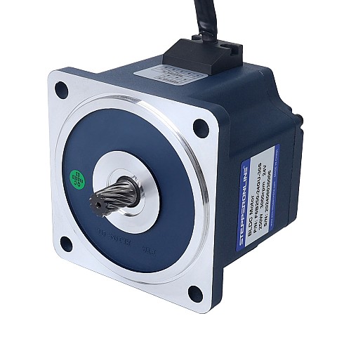 24V 250W 600RPM ギアボックス付きブラシレス DC モーター 3.20Nm(453.16oz.in) 5:1 平ギアボックス - F6B250-24GU-30S/6GU5K | StepperOnline
