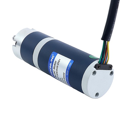 24V 30W 120RPM ギア付きブラシレスDCモーター 1.90Nm(269.06oz.in) 25:1 遊星ギアボックス - M42B30-24P-30S/G42-25S1 | StepperOnline