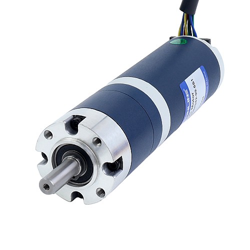 24V 30W 30RPM ギア付きブラシレスDCモーター 6.90Nm(977.12oz.in) 99.5:1 遊星ギアボックス - M42B30-24P-30S/G42-99.5S1 | StepperOnline