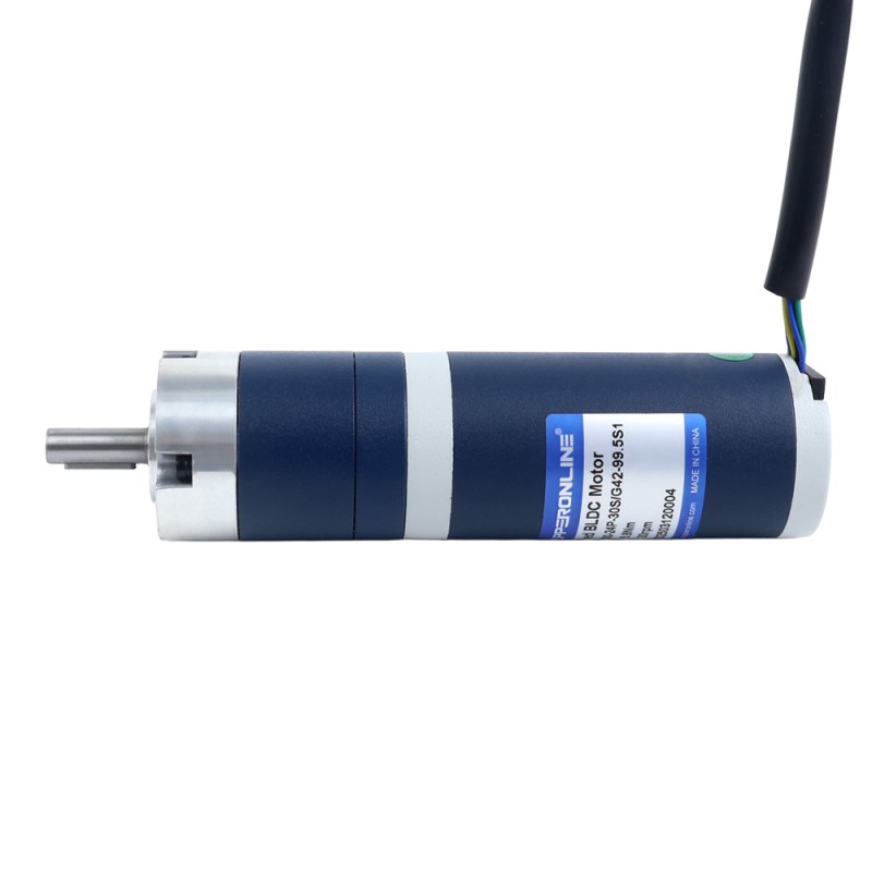 24V 30W 30RPM ギア付きブラシレスDCモーター 6.90Nm(977.12oz.in) 99.5:1 遊星ギアボックス - M42B30-24P-30S/G42-99.5S1 | StepperOnline
