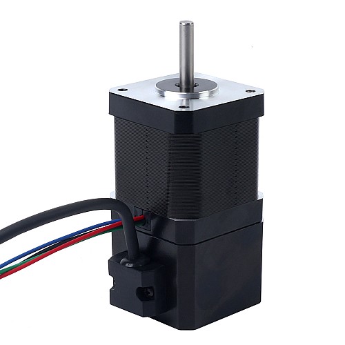 Nema 17 ステッピング モーター 0.52Nm (73.64oz.in) 24V 3.7W 電磁ブレーキ付き - 17HS19-2004D-B070 | StepperOnline