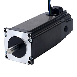 Nema 23 ステッピング モーター 4.2Nm (594.77oz.in) 24V 4.5W 電磁ブレーキ付き