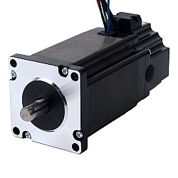 Nema 24 ステッピング モーター 3.0Nm (424.83oz.in) 24V 4.5W 電磁ブレーキ付き