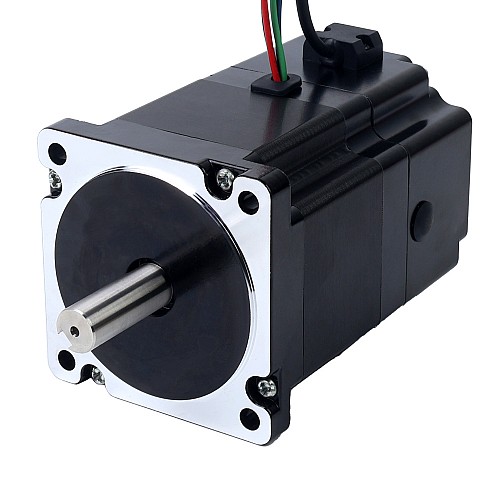Nema 34 ステッピング モーター 4.8Nm (679.74oz.in) 24V 6.8W 電磁ブレーキ付き - 34HS31-6004D-B700 | StepperOnline
