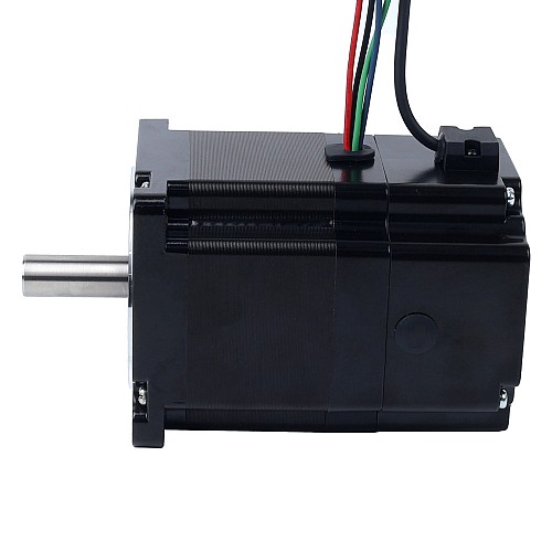 Nema 34 ステッピング モーター 4.8Nm (679.74oz.in) 24V 6.8W 電磁ブレーキ付き - 34HS31-6004D-B700 | StepperOnline