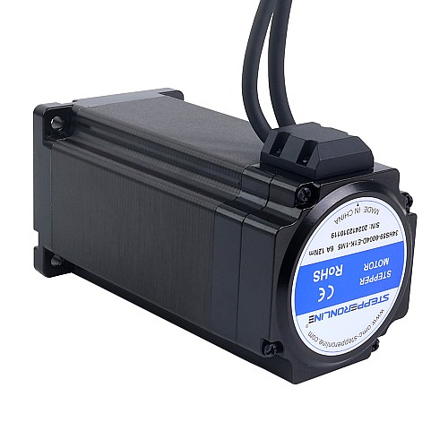 S シリーズ Nema 34 クローズド ループ ステッピング モーター 12.00Nm(1699.34oz.in) エンコーダー 1000PPR(4000CPR) - 34HS59-6004D-E1K-1M5 | StepperOnline